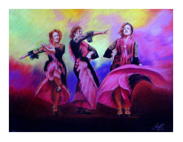 This small image of the Pasión 4 pastel painting links to the main page that contains details about and a link to buy a giclée of this painting.